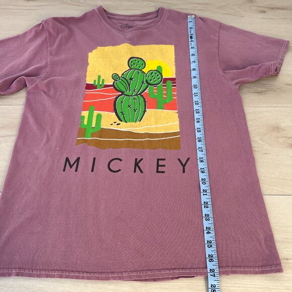 Disney Mickey Mouse Boxlunch Exclusive Desert Cactus Dusty Rose T-Shirt Unisex L - Picture 8 of 13